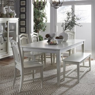 Summer Hills 6Pc Dining Set 518-CD in White by Liberty w/Options