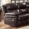 Lavinia Reclining Sofa 53955 in Espresso Leather-Aire