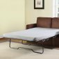 Chocolate Microfiber Modern Sofa w/Full Size Sleeper