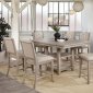 Ledyard 7Pc Counter Ht Dining Set CM3576PT - Rustic Natural Tone