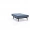 Splitback Sofa Bed Blue w/Wood Legs by Innovation w/Option