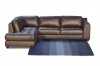 Mocca Top Grain Leather Modern Zen Sectional Sofa w/Options