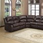 Cranley Motion Sectional Sofa 9700BRW in Brown by Homelegance