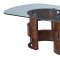 1601 Coffee Table in Walnut by ESF w/Glass Top & Options