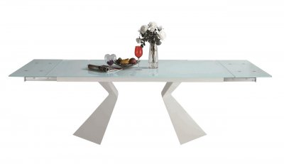 Tuscany Extendable Dining Table in White by Casabianca