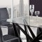 D2003DT Dining Table in Black by Global w/Optional D6671 Chairs