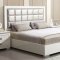 Valentina Bedroom 20250 in Pearl PU & White by Acme w/Options