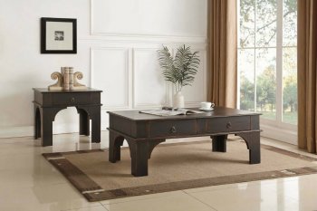 Elvira Coffee & End Table 84585 3Pc Set Antique Espresso by Acme [AMCT-84585-Elvira]