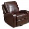 Mahogany Bonded Leather Double Reclining Sofa & Loveseat Set