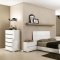 Pisa Bed in High Gloss White Lacquer by Casabianca