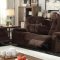 51145 Nailah Motion Sofa in Chocolate Fabric by Acme w/Options