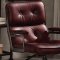 Larisa Office Chair 92027 in Vintage Merlot Leather by Acme