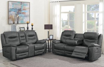 Hemer Motion Sofa 603341PP in Dark Gray by Coaster w/Options [CRS-603341PP-Hemer]