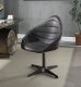 Pipino Accent Chair w/Swivel AC02582 Antique Ebony Leather -Acme