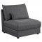 Sasha Modular Sofa 3Pc 551681 Barely Black Coaster w/Options