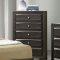 Ayana Bedroom w/Padded Headboard CM7554 - Antique Gray w/Options