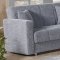 Niagara Sofa Bed Convertible in Grey Fabric w/Options by Empire