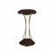 Cirus Accent Table AC00595 in Walnut & Antique Brass by Acme