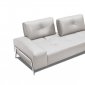 I763 Sectional Sofa in Light Grey Premium Leather by J&M