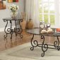 700187 Coffee Table 3Pc Set by Coaster w/Faux Marble Top