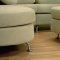 Half Moon Shape Modern Sectional Sofa with Ottoman