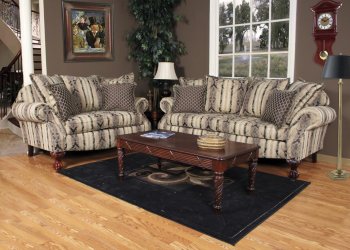 187-21500 Paris Coffee Sofa in Fabric by Chelsea Home Furniture [CHFS-AC-187-21500 Paris Coffee]