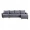 Marcin Sectional Sofa 51830 in Gray Fabric by Acme