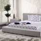 Canaves 3Pc Bed Set CM7142LG in Light Gray Fabric w/Options