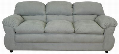 Light Grey Fabric Modern Sofa & Loveseat Set w/Optional Items