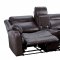 Yerba Recliner Sofa 9990DB in Dark Brown by Homelegance