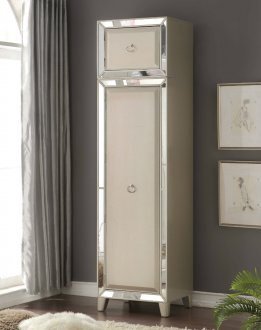 Voeville Single Door Wardrobe 20988 in Antique Gold by Acme