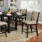 Ledyard 7Pc Counter Ht Dining Set CM3576WN-PT in Dark Walnut