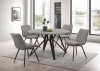 Neil Dining Set 5Pc 193801 in Concrete & Black by Coaster