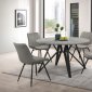 Neil Dining Set 5Pc 193801 in Concrete & Black by Coaster