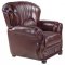 Mina 639 Sofa in Burgundy Bonded Leather w/Optional Items