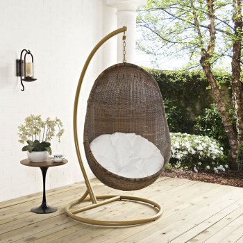 Bean Outdoor Patio Wood Swing Chair by Modway [MWOUT-Bean]