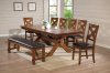 Distressed Oak Finish Classic Apollo Dining Table by Acme