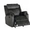 U7303 Reclining Sofa in Domino Granite by Global w/Options