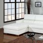 Floria Sectional Sofa CM6122WH in White Bonded Leather Match