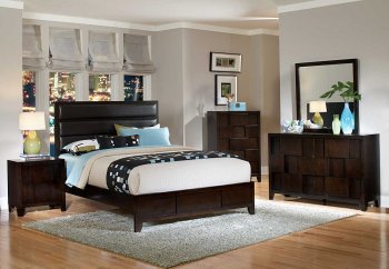 2114 Romano Bedroom by Homelegance in Espresso w/Options [HEBS-2114 Romano]