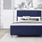 Zara Bed in Navy Velvet by Meridian w/Options