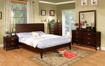 CM7910 Crystal Lake Bedroom in Brown Cherry w/Optional Casegoods [FABS-CM7910 Crystal Lake]