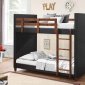 Diego 460375 Bunk Bed in Black & Nutmeg by Coaster