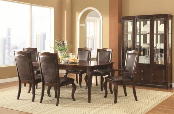 Louanna Dining Table 104841 in Espresso by Coaster w/Options [CRDS-104841 Louanna]