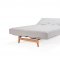 Aslak Sofa Bed in Light Gray Fabric 517 by Innovation