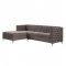 Sullivan Sectional Sofa 55495 in Gray Velvet by Acme