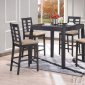 60220 Counter Height Dining Set in Black by Acme w/Options