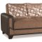 Mondo Sofa Bed Convertible in Brown Fabric by Casamode w/Options