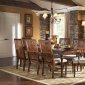 Cherry Finish Transitional Style Dining Table w/Optional Items