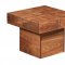 Abby Square Coffee Table in Walnut w/Options by Whiteline